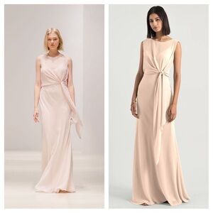 Jenny Yoo / NWT Paltrow Gown soft blush chiffon